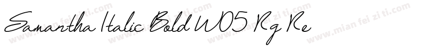 Samantha Italic Bold W05 Rg Regular字体转换